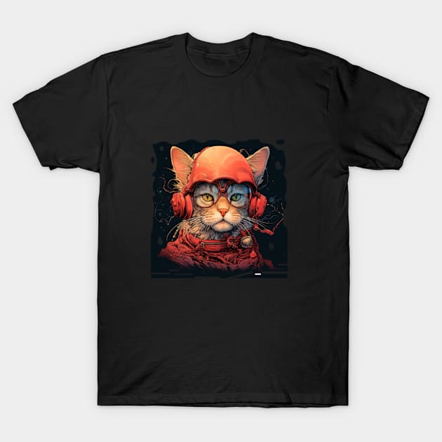 Cat from the Future T-Shirt by enyeniarts